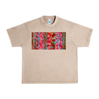 French Oak Love brushstrokes xoxo leopard and turquoise Urban Heavy Tee - RanaPortraitStore