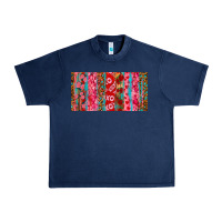 Navy Love brushstrokes xoxo leopard and turquoise Urban Heavy Tee - RanaPortraitStore