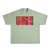 Oil Green Love brushstrokes xoxo leopard and turquoise Urban Heavy Tee - RanaPortraitStore