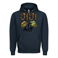 Navy gigi of both Zipper Hoodie - CowhideDigitalArt