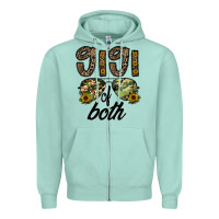 Seafoam gigi of both Zipper Hoodie - CowhideDigitalArt