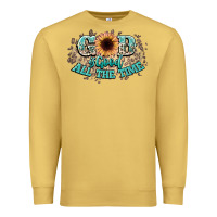 Antique Gold god is good all the time Premium Sweatshirt - NancyCooperArtShop