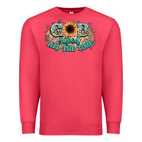 Cardinal god is good all the time Premium Sweatshirt - NancyCooperArtShop