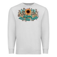 Dove Grey god is good all the time Premium Sweatshirt - NancyCooperArtShop