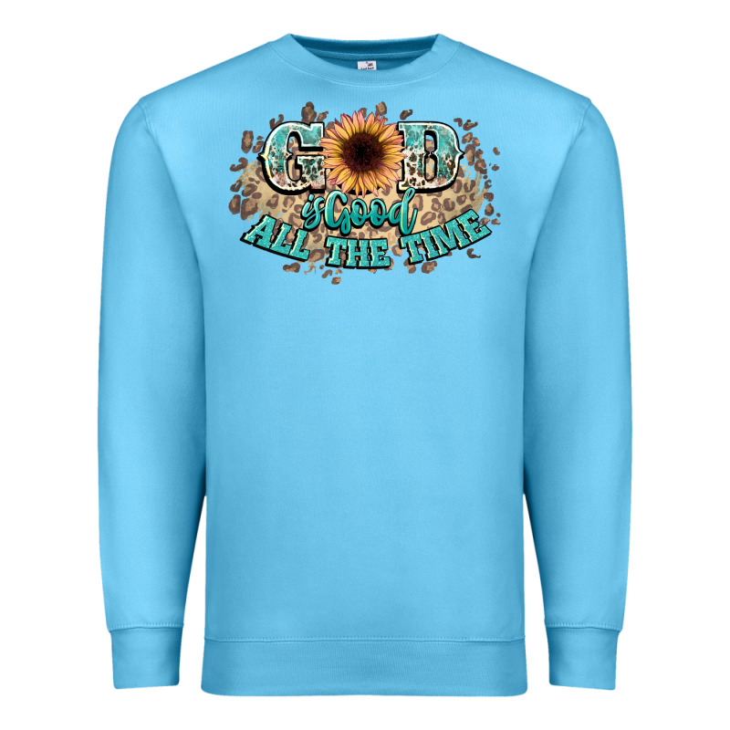 God Is Good All The Time Premium Sweatshirt by NancyCooperArtShop | Teevron