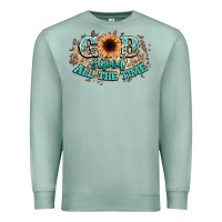 Seafoam god is good all the time Premium Sweatshirt - NancyCooperArtShop