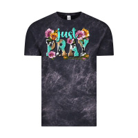 Cloud Black just pray Vintage Tee - texasbilliewilder