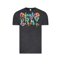 Vintage Black just pray Vintage Tee - texasbilliewilder