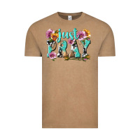 Vintage Coffee just pray Vintage Tee - texasbilliewilder
