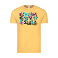 Vintage Mustard just pray Vintage Tee - texasbilliewilder