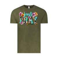 Vintage Olive just pray Vintage Tee - texasbilliewilder