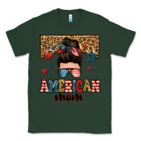 Sports Green american mom junkie messy bun Classic Tee - Zillion Design Studio