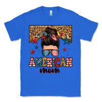 True Royal american mom junkie messy bun Classic Tee - Zillion Design Studio