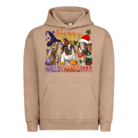 Pigment Burro Happy Hallothanksmas Goats Urban Hoodie - BundleAndBundleShop
