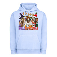 Pigment Grape Ice Happy Hallothanksmas Goats Urban Hoodie - BundleAndBundleShop