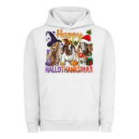 Pigment Lunar Rock Happy Hallothanksmas Goats Urban Hoodie - BundleAndBundleShop