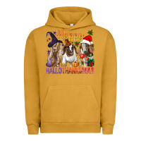 Pigment Peanut Butter Happy Hallothanksmas Goats Urban Hoodie - BundleAndBundleShop