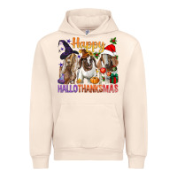 Sandshell Happy Hallothanksmas Goats Urban Hoodie - BundleAndBundleShop