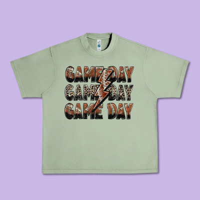 Game Day Game Day Football Lightning Bolt Urban Heavy Tee Designed By Zillion Design Studio