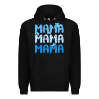 Black valentines day mama Premium Hoodie - MaliasSmallBusiness