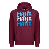 Burgundy valentines day mama Premium Hoodie - MaliasSmallBusiness