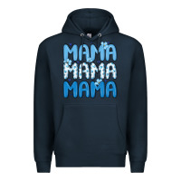 Navy valentines day mama Premium Hoodie - MaliasSmallBusiness