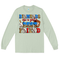 Matcha diamonds are a girl's best friend baseball Long Sleeve Tee - Zillion Design Studio