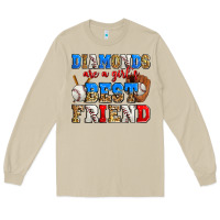 Mushroom diamonds are a girl's best friend baseball Long Sleeve Tee - Zillion Design Studio