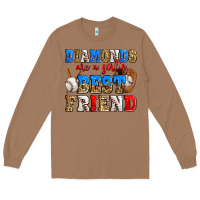 Toasted Coconut diamonds are a girl's best friend baseball Long Sleeve Tee - Zillion Design Studio