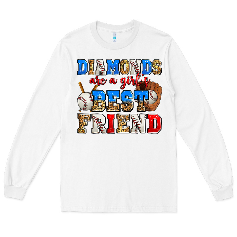 Diamonds Are A Girl's Best Friend Baseball Long Sleeve Tee by Zillion Design Studio | Teevron