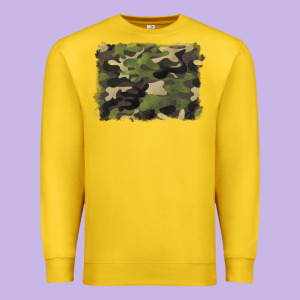 Camouflage Background Premium Sweatshirt Designed By Barkaloodesign