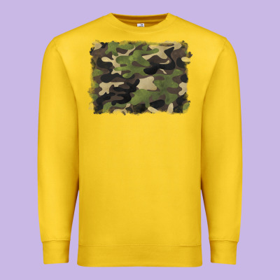 Camouflage Background Premium Sweatshirt Designed By Barkaloodesign