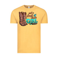 Vintage Mustard justas malltown girlie Vintage Tee - texasbilliewilder