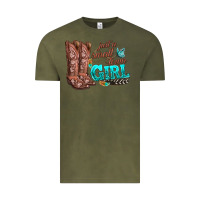 Vintage Olive justas malltown girlie Vintage Tee - texasbilliewilder
