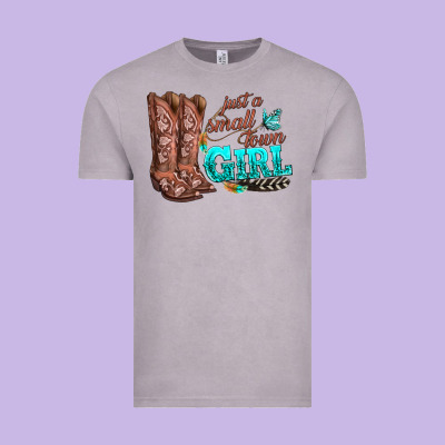Justas Malltown Girlie Vintage Tee Designed By Texasbilliewilder
