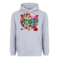 Heather Grey cupid with arrows and stars Heavyweight Hoodie - AdoDesignShop