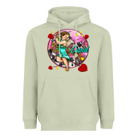 Matcha cupid with arrows and stars Heavyweight Hoodie - AdoDesignShop