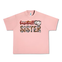 Salmon baseball sister with leopard Urban Heavy Tee - texasbilliewilder