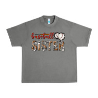 Tornado baseball sister with leopard Urban Heavy Tee - texasbilliewilder