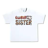 White baseball sister with leopard Urban Heavy Tee - texasbilliewilder