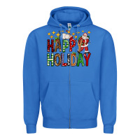 True Royal happy holiday christmas Zipper Hoodie - FaDigitalArtStudio