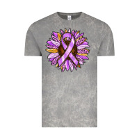 Cloud Rock Cancer Awareness Sunflower Vintage Tee - RanaPortraitStore