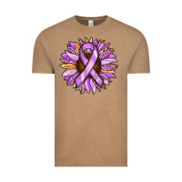 Vintage Coffee Cancer Awareness Sunflower Vintage Tee - RanaPortraitStore
