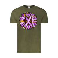 Cancer Awareness Sunflower Vintage Tee | Teevron