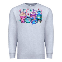 Heather Grey stitch coffee Premium Sweatshirt - Jasminsmagicworld