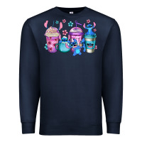 Navy stitch coffee Premium Sweatshirt - Jasminsmagicworld