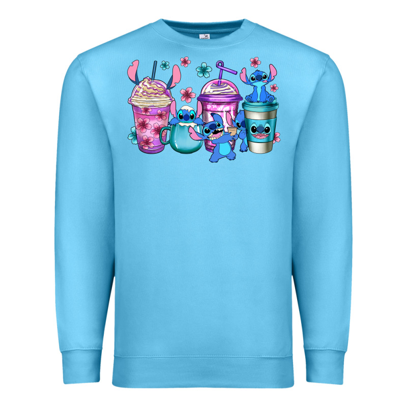 Stitch Coffee Premium Sweatshirt by Jasminsmagicworld | Teevron