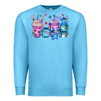 Ocean Blue stitch coffee Premium Sweatshirt - Jasminsmagicworld