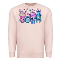 Pale Pink stitch coffee Premium Sweatshirt - Jasminsmagicworld
