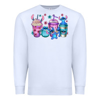 White stitch coffee Premium Sweatshirt - Jasminsmagicworld